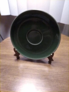 VTG Universal Ballerina Oven Proof forest green (saucer) Plate 6.25"used. - Picture 1 of 3