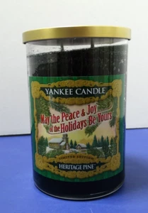 Holiday Yankee Candle Heritage Pine Limited Edition Glas 2 Docht Older Style 20oz - Bild 1 von 11