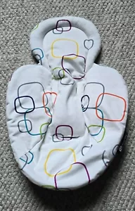 4moms Mamaroo Neonato Inserto Tessuto Quadrati Reversibili/Bianco Grigio - Foto 1 di 2