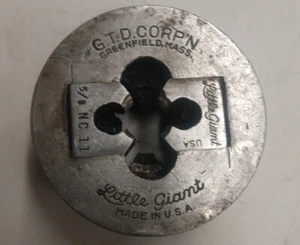 Little Giant 5/8”-11 NC Pipe Threader Die Head - 3" diameter - used - Picture 1 of 3