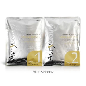Avry Jelly Spa Fußbad und Verdünnung Mineral Pediküre - Milch & Honig (2 Sets) - Bild 1 von 3