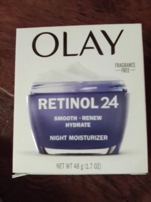 Olay Retinol 24 Smooth Renew Hydrate Night Moisturizer  1.7oz FRAGRANCE FREE 🤗 - Image 1 of 4