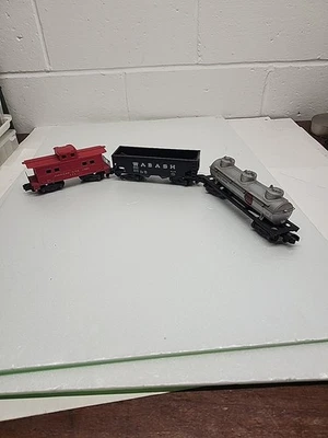 Lot (5) Vintage S GAUGE American Flyer AC GILBERT  Reefer Freight Box Train Cars - Image 1 of 4