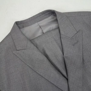 Alain Dupetit Mens 2 Piece Suit Gray Double Breasted 46R Jacket Pants 42x28 - Picture 1 of 12