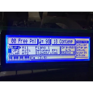 LCD blau Display Bildschirm für Roland E96 / G600 / G800! - Bild 1 von 2