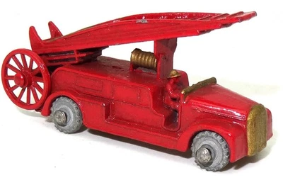 LESNEY MATCHBOX NO. 9a DENNIS FIRE ESCAPE ENGINE - 1955 - NR. MINT - Image 1 of 4