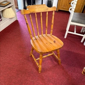 4 x Pine Farmhouse Dining Chairs (3524) - Picture 1 of 1