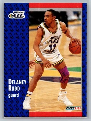 1991-92 Fleer #366 Delaney Rudd - Image 1 of 2