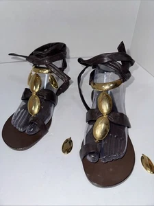 Giuseppe Zanotti flache Damen-Riemchensandalen Größe US 9 **reparaturbedürftig** - Bild 1 von 10