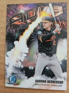Bowman Chrome #AD-9 2025 Gunner Henderson Adios refractor - Imagen 1 de 2