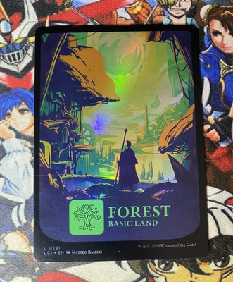 MTG Forest Full Art Ixalan Adventure Land FOIL-NM ENG-The Lost Caverns of Ixalan - Bild 1 von 3