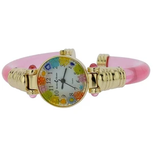 Reloj brazalete GlassOfVenice Murano Millefiori - oro rosa multicolor - Imagen 1 de 7
