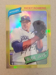 2012 Topps Archives - Ricky Romero #103 Gold - Picture 1 of 3