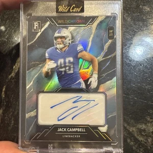 Jack Campbell 2023 Wildcard Wild Chrome Rookie Auto 1/4 Lions - Picture 1 of 2