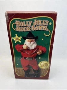 1999 Holly Jolly Rock Santa Animated Dancing Cowboy Alan Jackson Edition - Bild 1 von 3