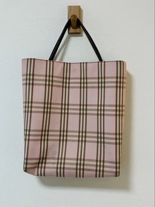 BURBERRY Handbag Pink Nova Check Authentic - Picture 1 of 8