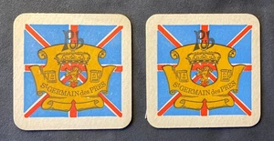 Vintage Sottobicchiere PUB St. Germain des Pres Paris coaster Bierdeckel - Picture 1 of 2