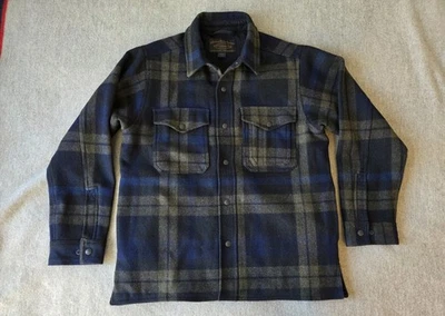 Filson Lined Mackinaw Wool Jac-Shirt | Small | Black/Olive/Navy | Rare - Image 1 of 4