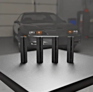 Hatch Guide Rails For Pontiac Firebird 1985 - 1990 Black Set Of 4 - Bild 1 von 3