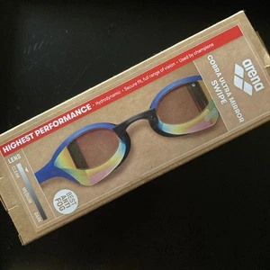 Lente Espejo Arena Unisex Cobra Ultra Deslizante, Gafas de Natación, Amarillo Cobre/Azul - Imagen 1 de 9