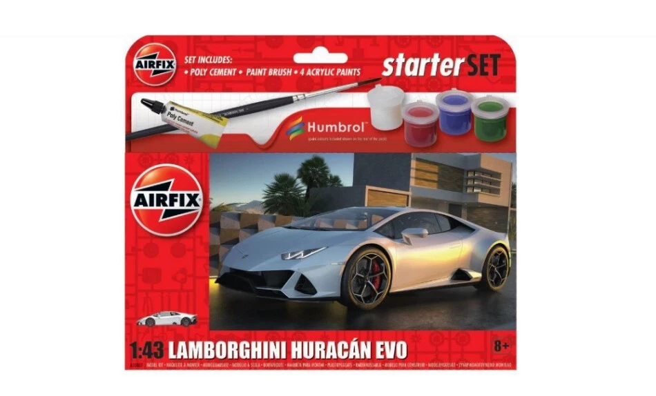 Modellino auto kit di montaggio da montare LAMBORGHINI HURACAN SMALL STARTER ... - Immagine 1 di 1