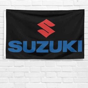 Bandera para motocicleta Suzuki 3x5 ft motocross moto carreras espectáculo banner - Imagen 1 de 12