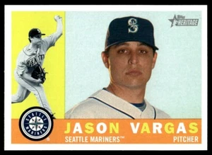 2009 Topps Heritage Jason Vargas Seattle Mariners #597 - Picture 1 of 2