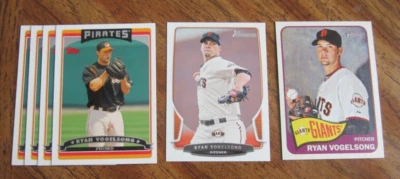 Ryan Vogelsong Lot of 6 Trading Cards MLB Baseball San Francisco Giants, Pirates - Image 1 of 2