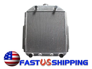 Aluminum Radiator Fit Ford F1 F2 F3 Truck 1948 1949 1950 1951 1952 With 4 PIPES - Picture 1 of 6
