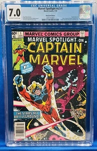 MARVEL SPOTLIGHT #1 #v2 (1979) CAPTAIN MARVEL - EDICIÓN QUIOSCO - **CGC 7.0** - Imagen 1 de 7