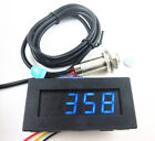 Tachymètre numérique bleu DEL tr/min compteur de vitesse + capteur de proximité de hall NPN