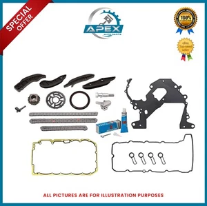 BMW SERIES 2.0L DIESEL N47D20 N47 TIMING CHAIN KIT WITH ENGINE GASKET SEALS SET - Picture 1 of 4