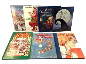 Christmas Large Illustrated Hardcover Book Lot of 7 - Foto 1 di 2
