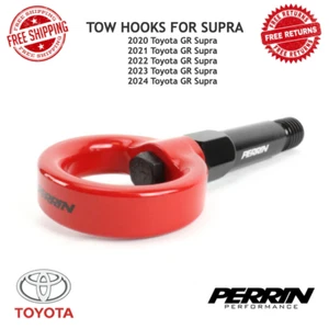 Perrin Performance Tow Hook Red for 2020 Toyota GR Supra #PTP-BDY-250RD - Picture 1 of 5