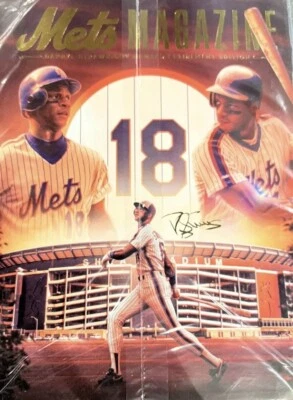 2024 DARRYL STRAWBERRY RETIREMENT SPECIAL EDITION PROGRAM NEW YORK METS #18 6/1 - Image 1 of 4