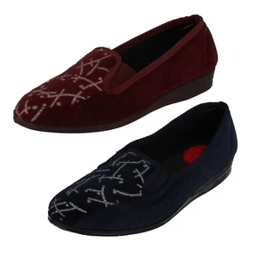Ladies Ladylove Slip On Casual Full House Slippers RACHAEL 3 / R55096 - Picture 1 of 20