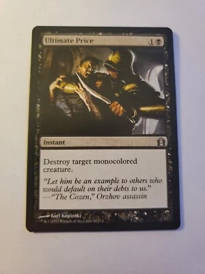 MTG Magic The Gathering Card Ultimate Price Instant Black Theros 2012 - Image 1 of 2