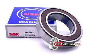 NSK 6008 DDU C3 Deep Groove Radial Ball Bearing 40x68x15mm 6008 RS 6008-2RS - Picture 1 of 3