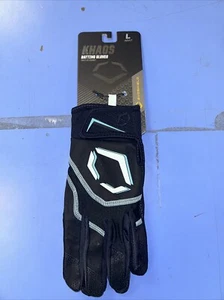 *NEW* Evoshield Adult Khaos Baseball Batting Gloves Black Large Size WB5722001L - Picture 1 of 4