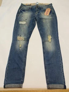 Mudd Skinny Ankle Jeans Womens 7 New With Tags!! Distressed - Picture 1 of 15