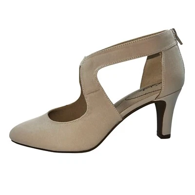 LifeStride Giovanna 2 Tacones de Microfibra Almendra Mujer Talla 10W Foto 1 de 4