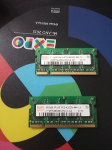 Memoria RAM DDR2 667 MHz 512 MB (2 pezzi) - Foto 1 di 2