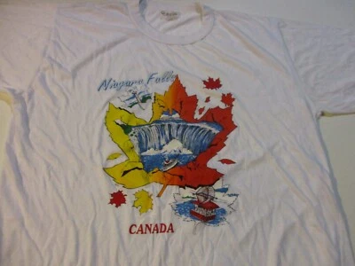 CAMISETA NIAGARA FALLS CANADA VINTAGE XL MAID OF THE MIST SKYLON TOWER AERO CAR Foto 1 de 4