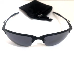 SELTENE OAKLEY HALF WIRE 2.0 SONNENBRILLE mattschwarzes Gestell mit schwarzen Iridium-Gläsern - Bild 1 von 6