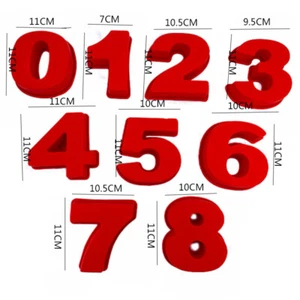 Large Silicone Mold Number Cake Mould Baking Tool Tin Birthday Pastry Making - Picture 1 of 36