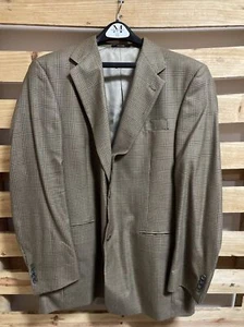 Hart Schaffner Marx Nordstroms Plaid Dress Suit Coat Men's Size 46R  KG JD - Picture 1 of 16