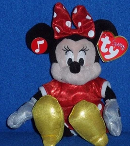 TY DISNEY MINNIE MOUSE SPARKLE BEANIE BABY - NO SOUND - MINT with MINT TAG - Picture 1 of 1