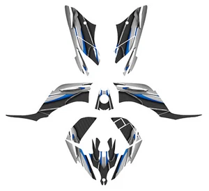 Yamaha Raptor 250 R graphics kit 24 mil thick FREE custom service #5600 Blue - Picture 1 of 12