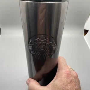 Starbucks Christmas Gradient Frosted Black Glitter Tumbler Venti 24oz No Straw - Picture 1 of 6