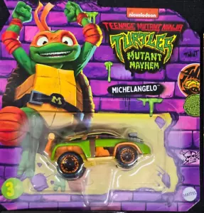 HOTWHEELS Character Car Diecast - TEENAGE MUTANT NINJA TURTLES - Michaelangelo - Foto 1 di 2